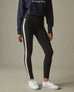 Women's No-BS High Rise Pant White Stripe - Super Black